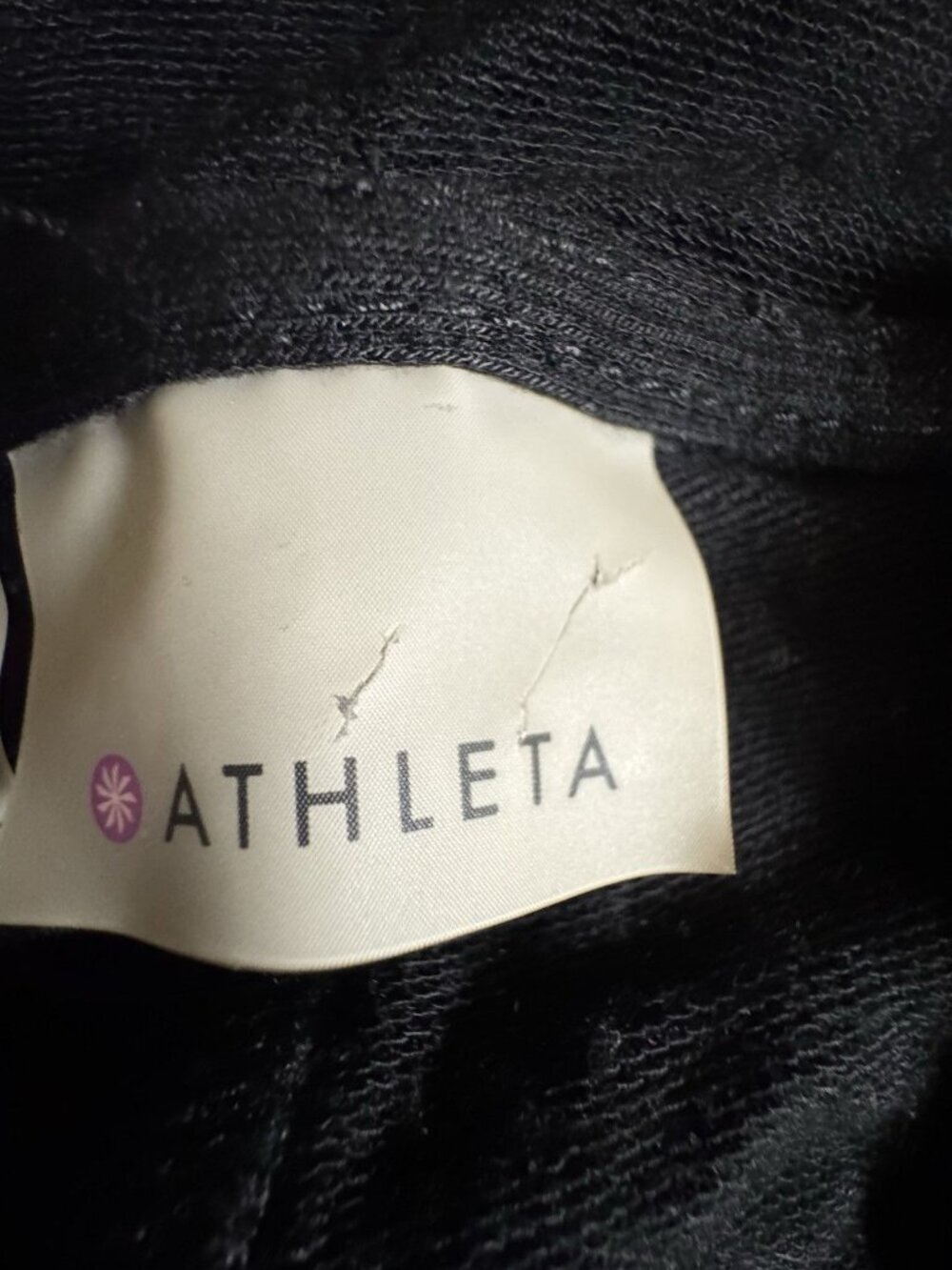 Athleta Black Wrap Hoodie Women’s Large Stretch Lightweight - Picture 4 of 6